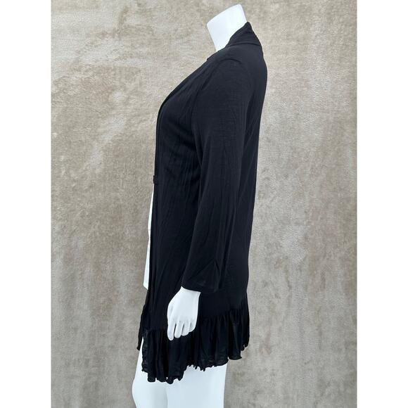 Cocomo‎ Top Womens Large Black Mock Layer Tunic Office Work Travel Artsy Modest - Picture 4 of 12